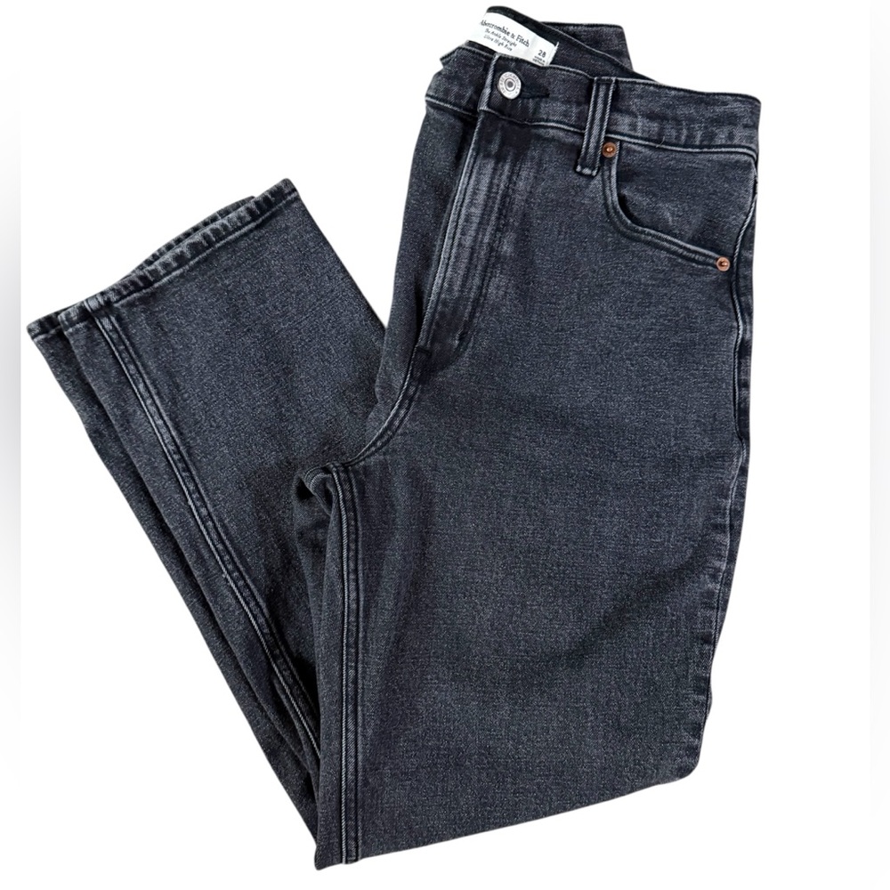 Abercrombie & Fitch Ankle Straight Ultra High Rise